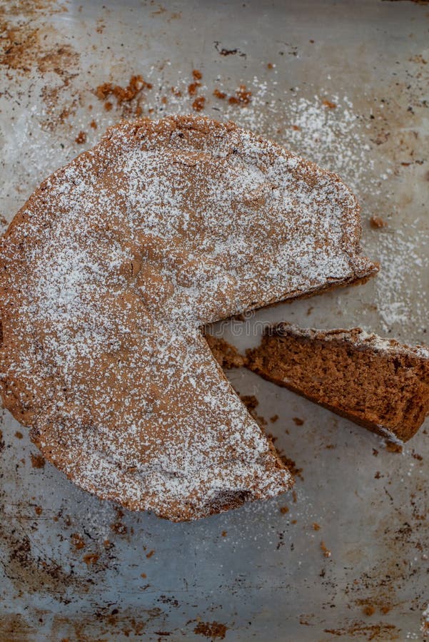 Home Made Sweet Chocolate Chestnut Cake on a Table Stock Image Image