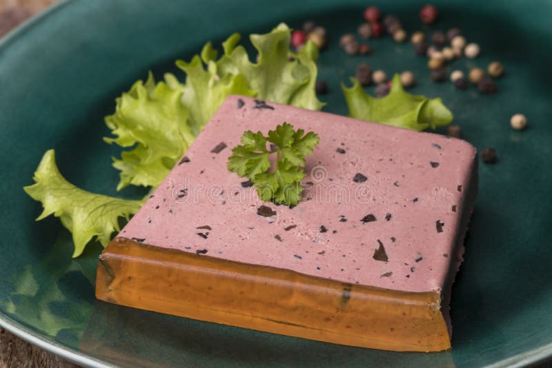 Homemade terrine stock image. Image of fresh, duck, peppercorn 207262147