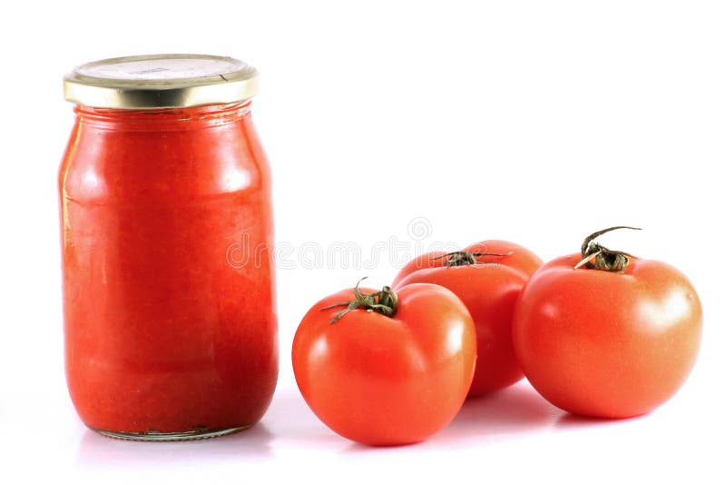 Home made tomato sauce royalty free stock image