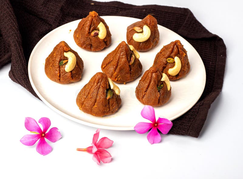 Home Made Traditional Indian Modak Sweets Stock Image Image of