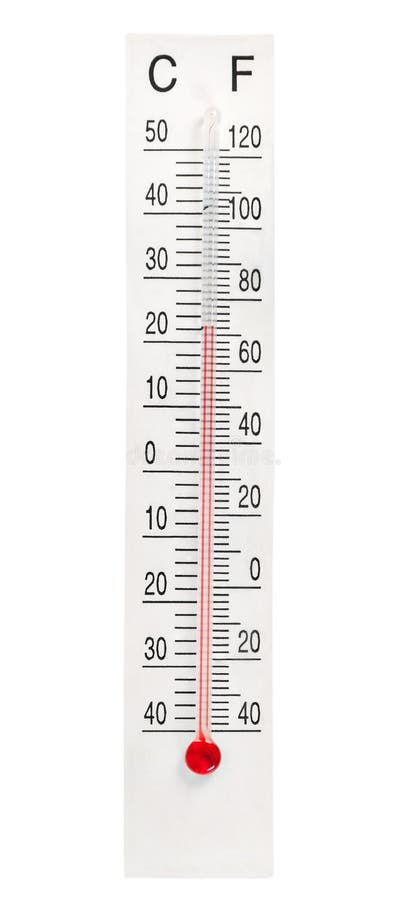 Celsius Scale Thermometer Isolated On White Background Ambient Temperature  Zero Degrees Stock Photo - Download Image Now - iStock