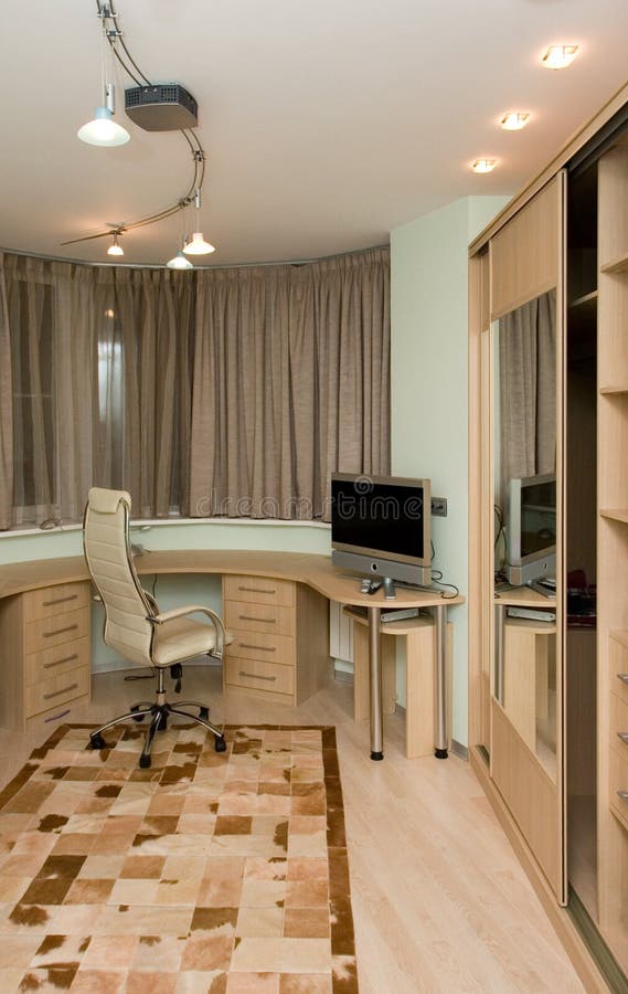 Home office area interior