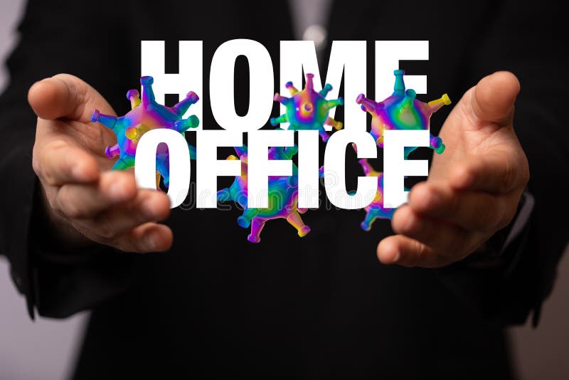 A Home Office of Self Quarantine Digital Stock Photo Image of pain