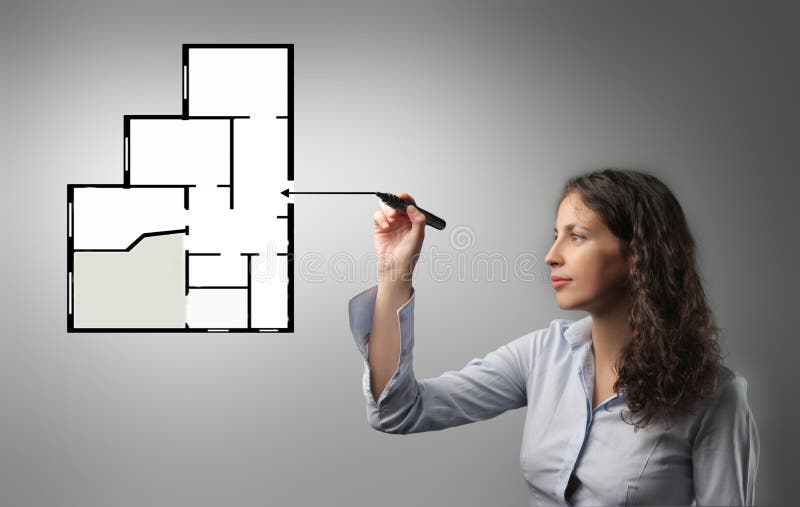 Home planning royalty free stock photo