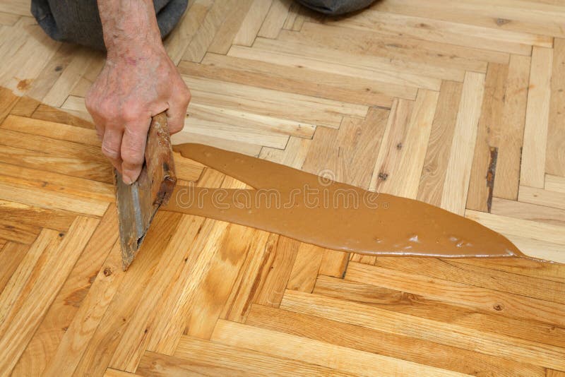 Home renovation, parquet finishing