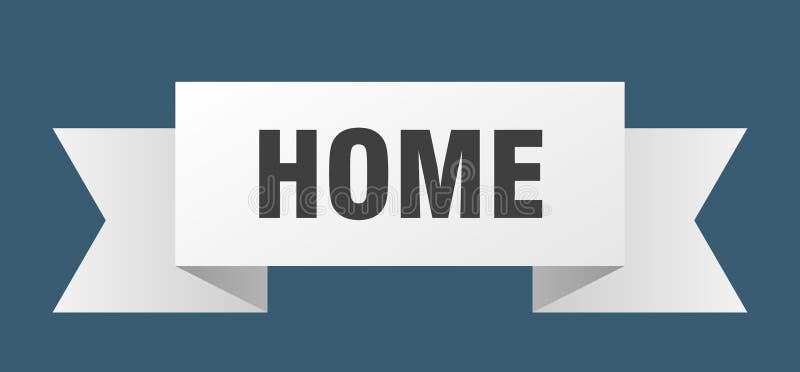 Home ribbon. stock vector. Illustration of seal, flyer 153544626