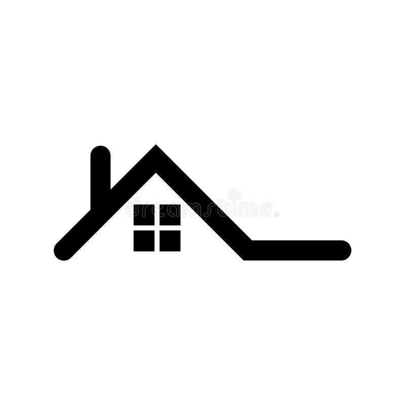 Home roof icon stock vector. Illustration of land, home - 105988971