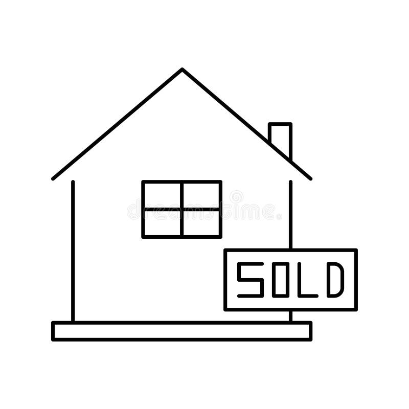 Home For Sale Icon Vector Stock Vector Illustration Of Sale 237522763