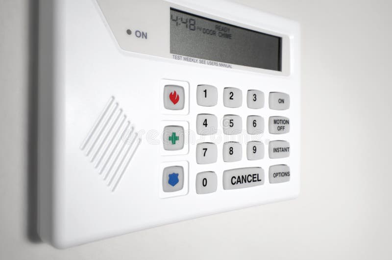 Home security alarm system royalty free stock photo