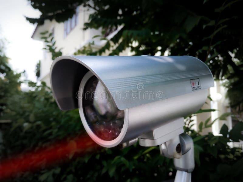 Home Security Camera in Daylight Stock Image Image of cameras, camera