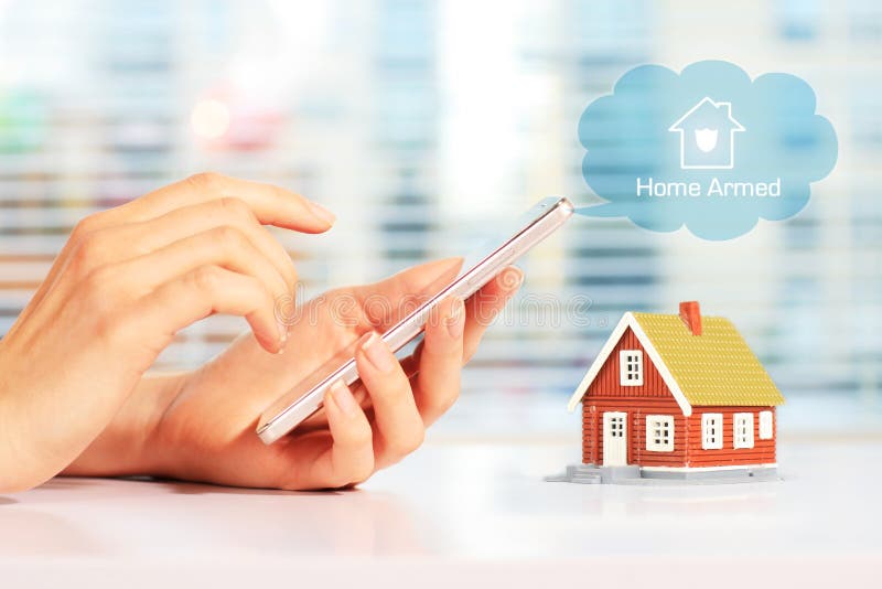 Home security system stock image