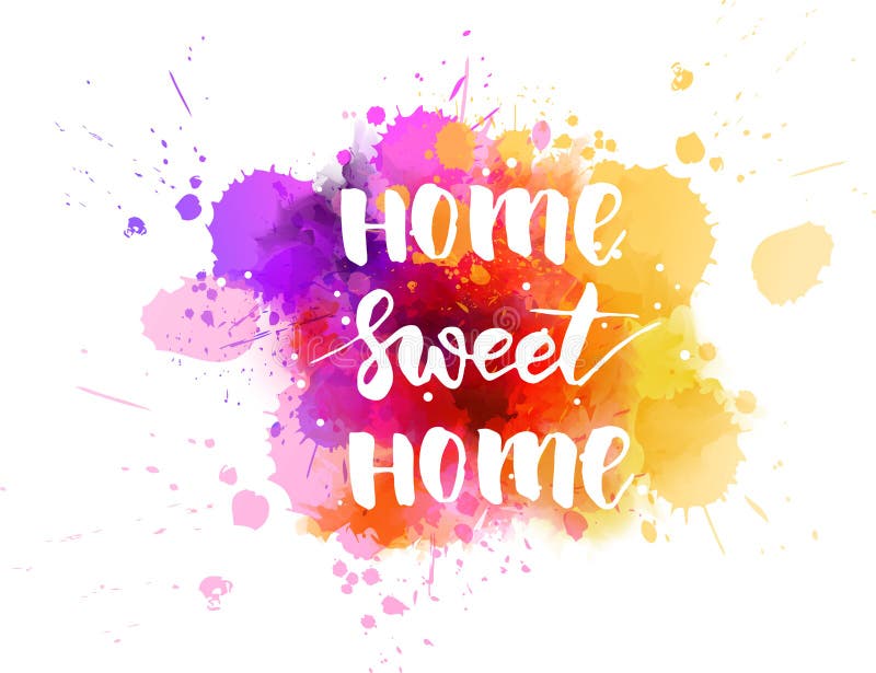 Download Home Sweet Home - Calligraphy Lettering Stock Vector ...