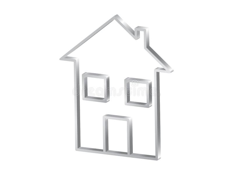 Home symbol 3d royalty free illustration