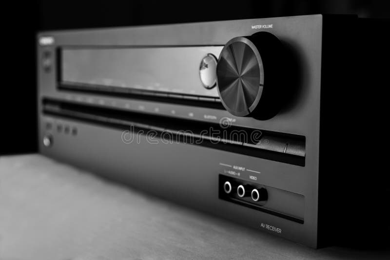 Hometheater amplifier stock photo. Image of knob, offline 60322812