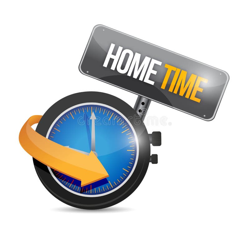 Home time watch illustration design vector illustration