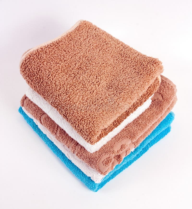 Home Towels Made of Natural Muslin in Pastel Shades. Natural, Soft and Stylish Home Textiles