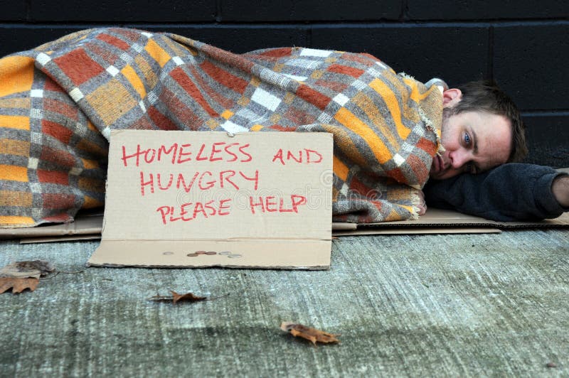 Homeless man