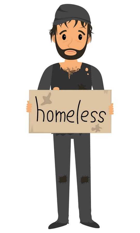 Homeless Man in Dirty Old Clothes Stock Vector - Illustration of hopeless, poor: 72683834 Homeless Man in Dirty Old Clothes Stock Vector - Illustration of hopeless, poor: 72683834