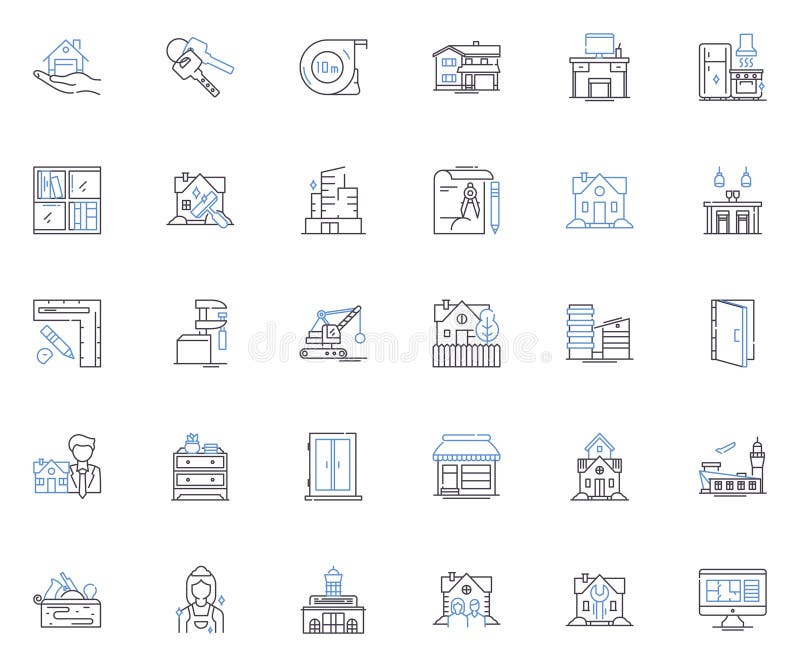 Homely Line Icons Collection. Cozy, Comfortable, Inviting, Warm ...