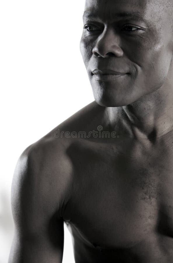 Homem afro-americano atraente imagem de stock