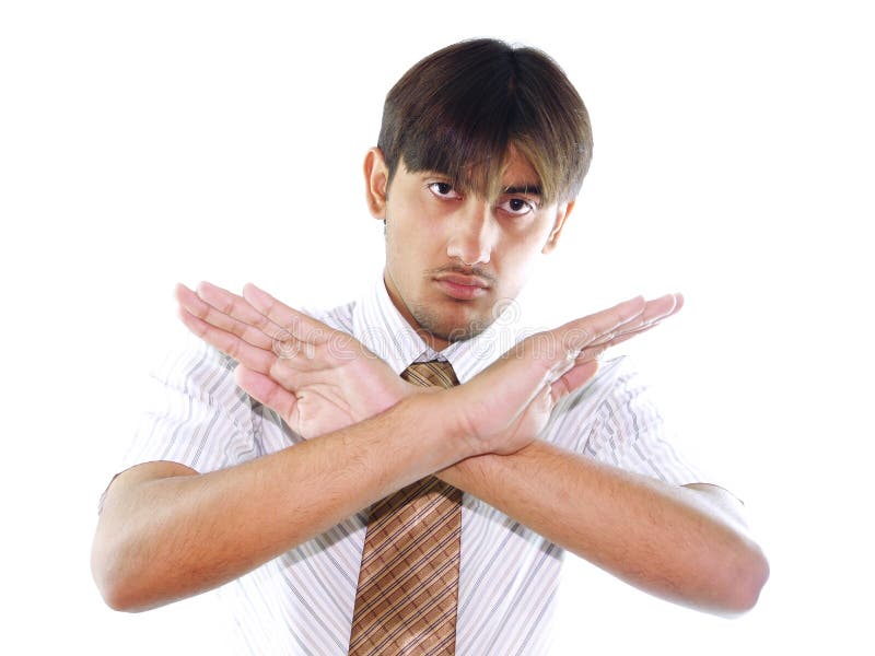 Homem com os braços cruzados imagem de stock Homem com os braços cruzados imagem de stock