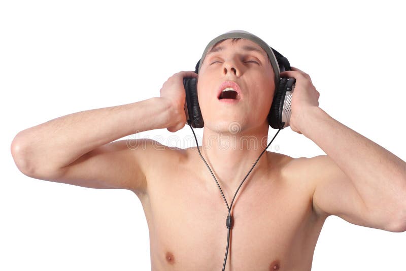 Homem da música imagem de stock royalty free
