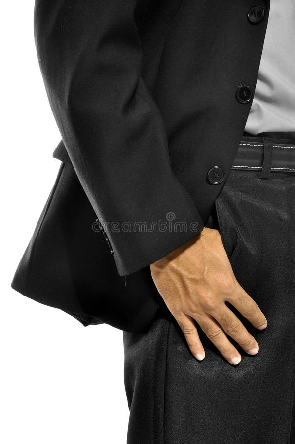 Homem De Negócio Confiável Com Mãos