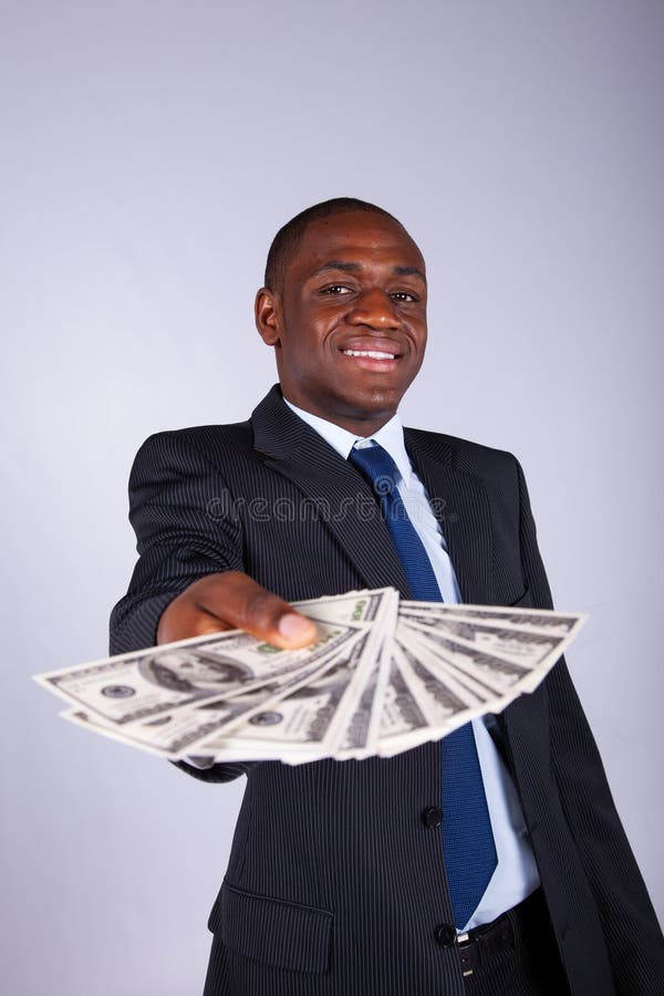Homem de negócios africano rico imagem de stock royalty free
