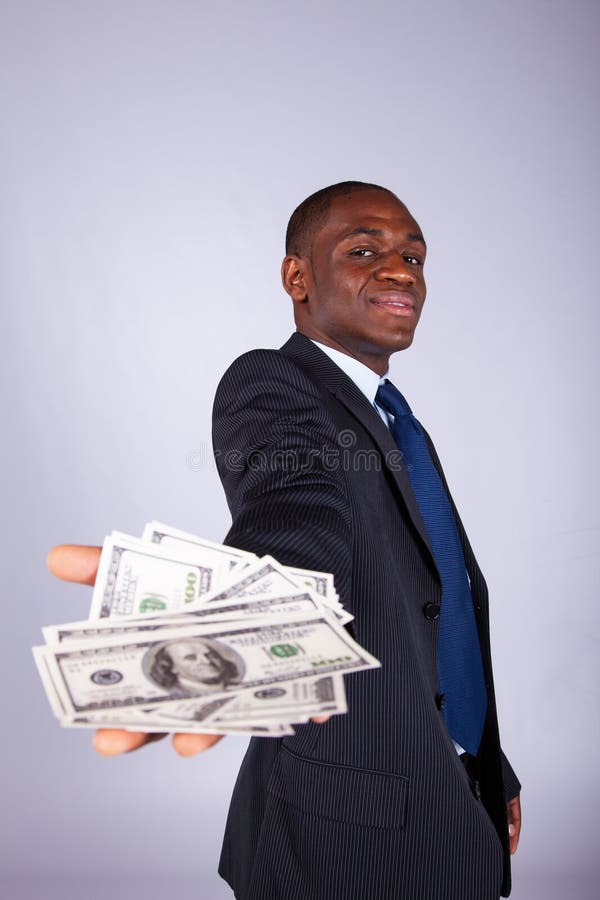 Homem de negócios africano rico imagem de stock royalty free