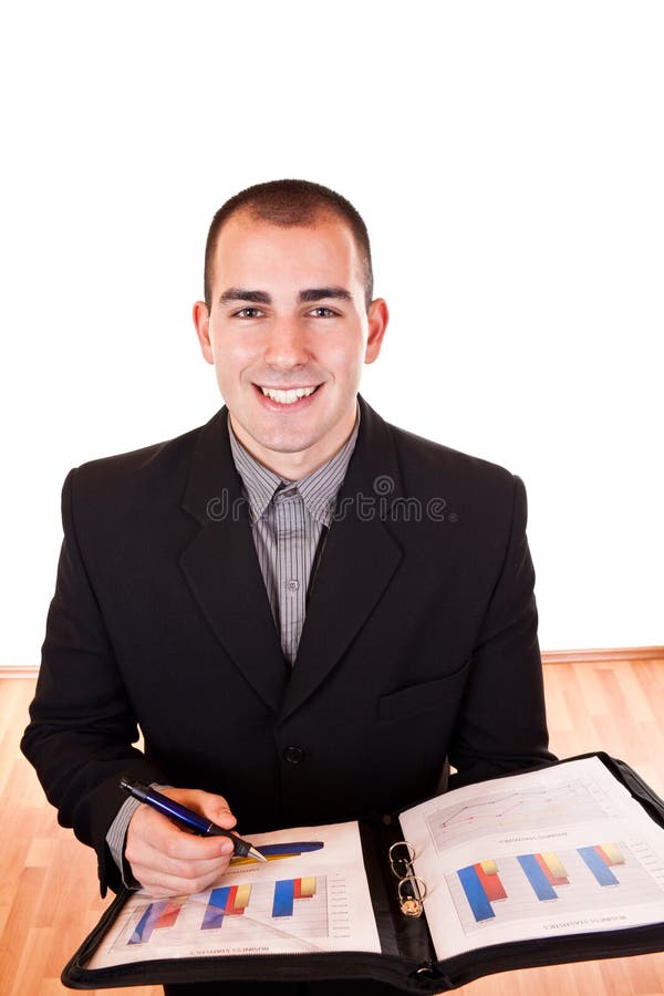 Homem de negócios bem sucedido novo fotos de stock Homem de negócios bem sucedido novo fotos de stock