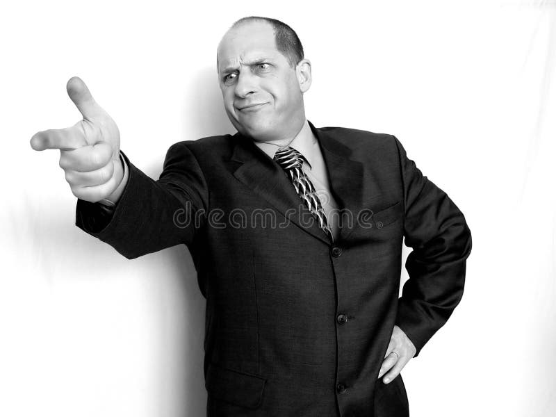 Homem de negócios louco imagens de stock Homem de negócios louco imagens de stock