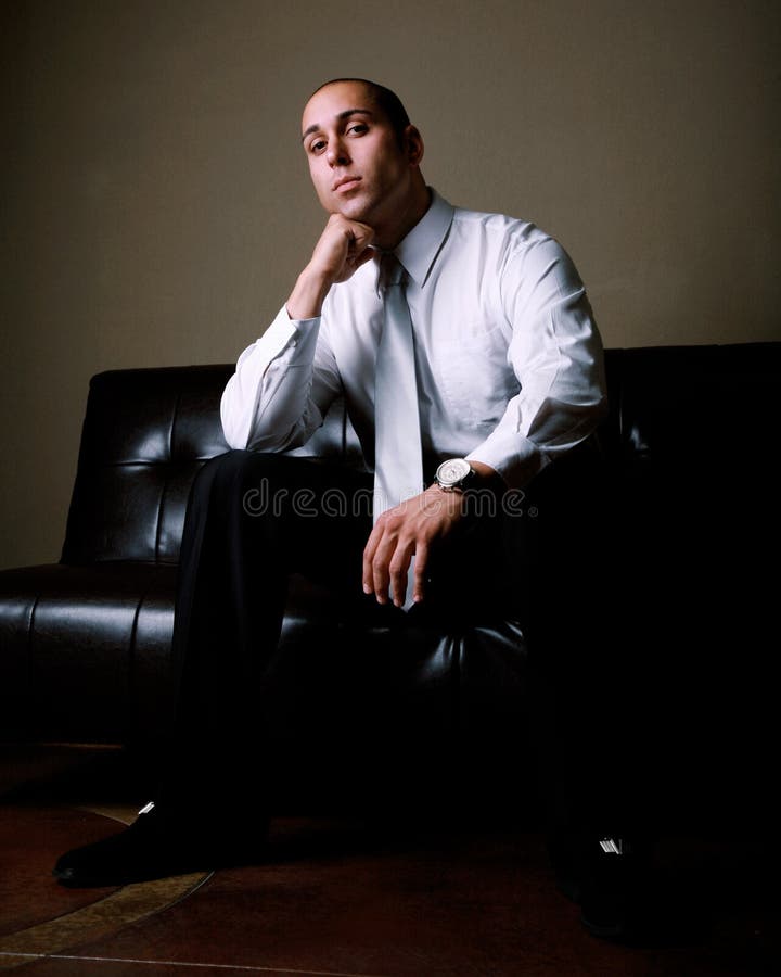 Empresário poderoso fotos de stock