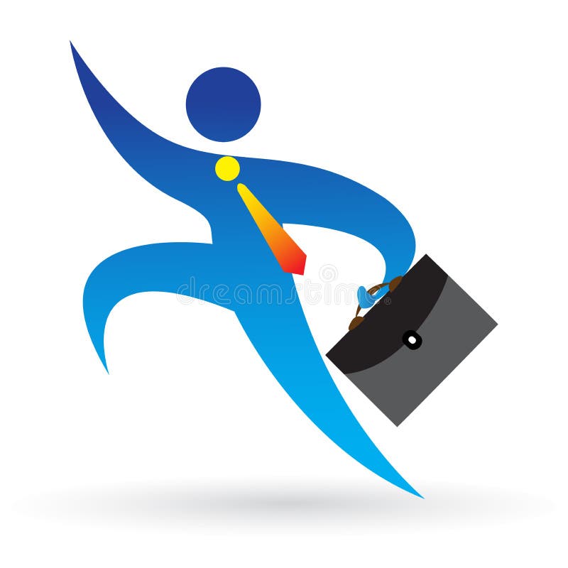 Homem de negócios Running ilustração royalty free Homem de negócios Running ilustração royalty free