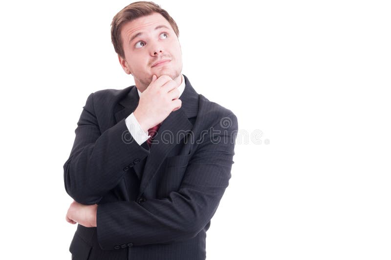 Homem de negócios visionário, contador ou gerente financeiro fotos de stock royalty free