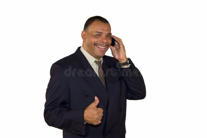 Homem de sorriso do African-American que levanta os polegares acima foto de stock Homem de sorriso do African-American que levanta os polegares acima foto de stock