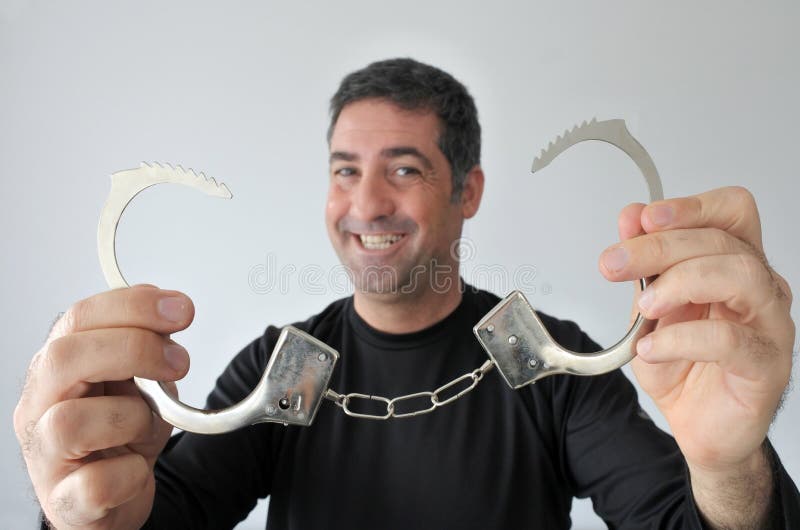 Homem livre feliz fotos de stock Homem livre feliz fotos de stock