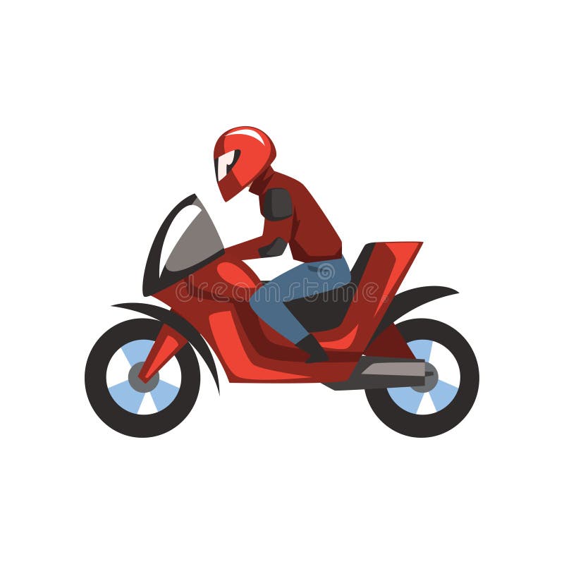 Desenhos Animados Do Menino Do Motociclista Que Guardam O Capacete  Ilustração do Vetor - Ilustração de avatar, lama: 44284578