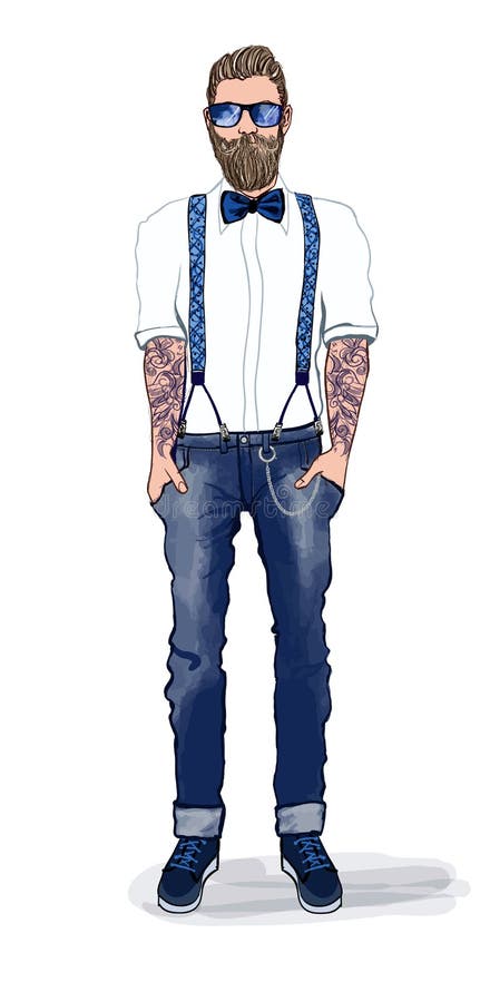 Homem no estilo do moderno ilustração royalty free Homem no estilo do moderno ilustração royalty free
