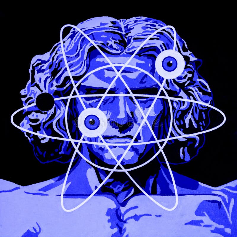Homem novo de Vitruvian ilustração stock Homem novo de Vitruvian ilustração stock
