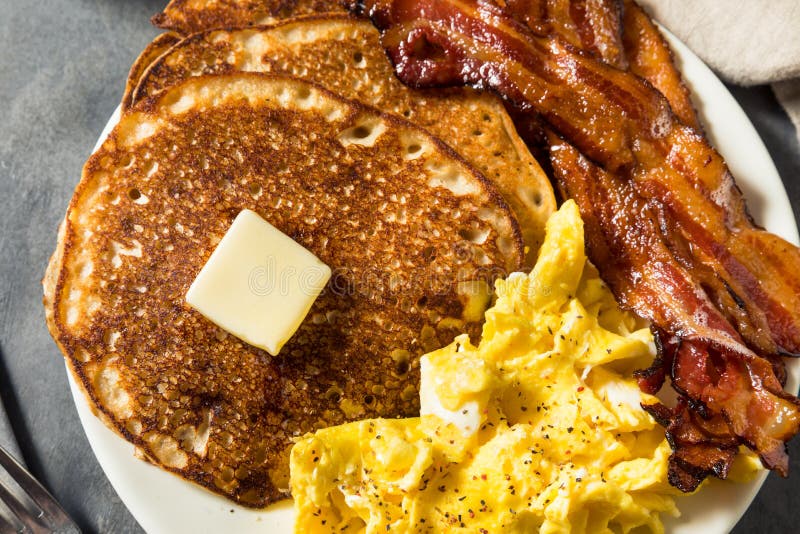 Homemade American Pancake Breakfast Stock Photo Image of delicious