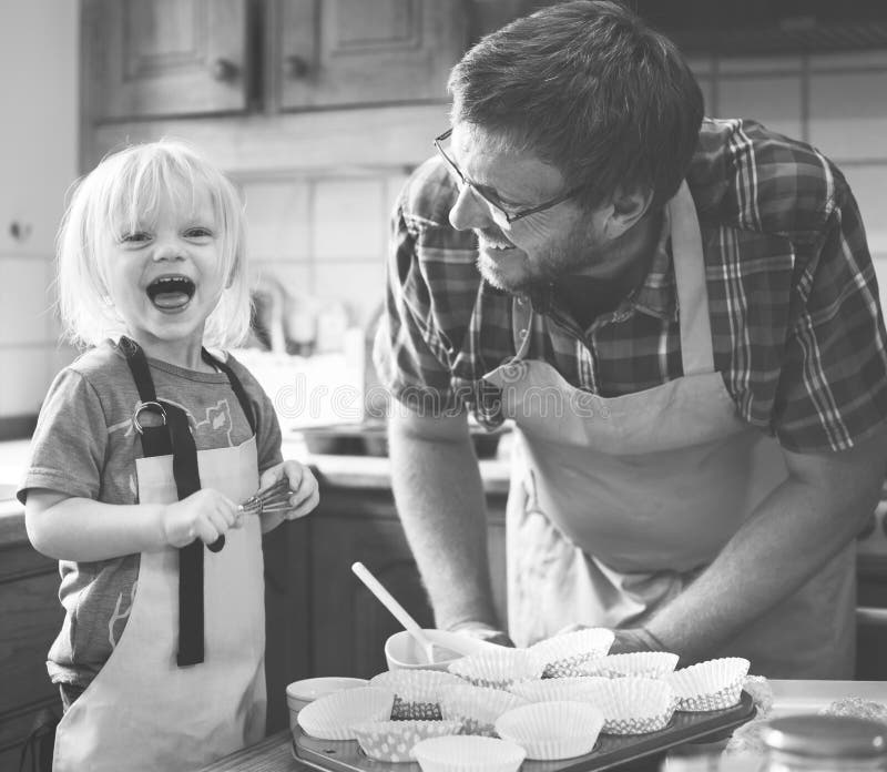 Homemade Baking Holiday Kid Son Concept stock photos