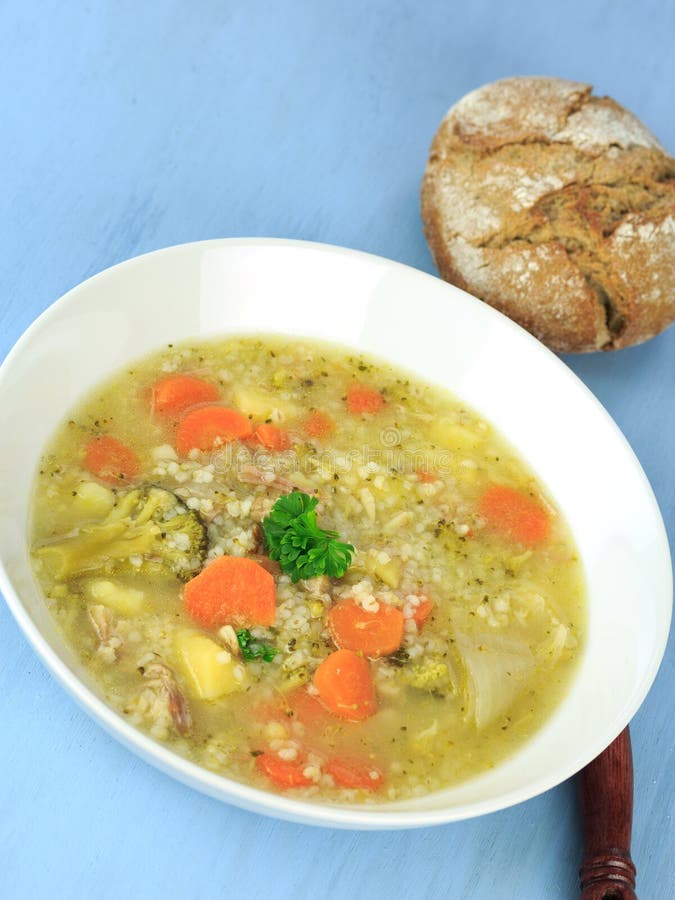 Homemade Barley Soup stock photo. Image of lose, food - 56753940