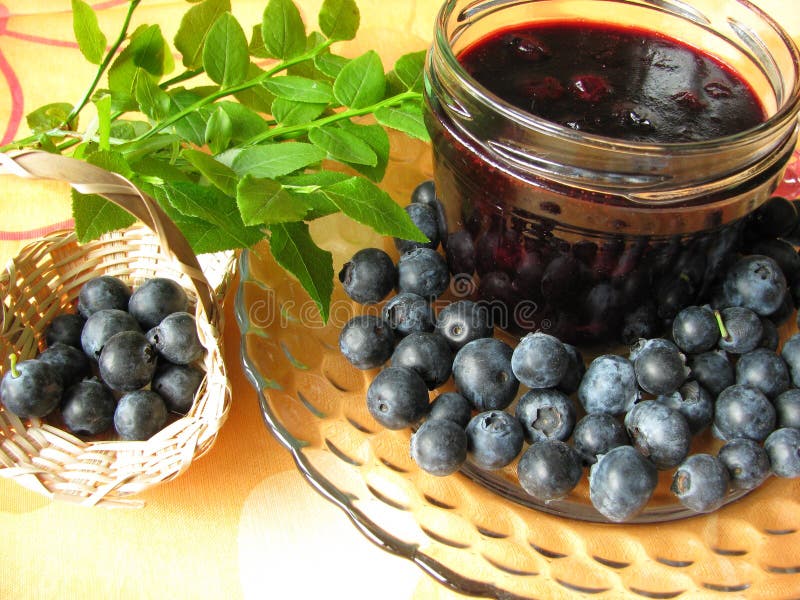 Homemade blueberry jam stock photo. Image of marmalade 16348676