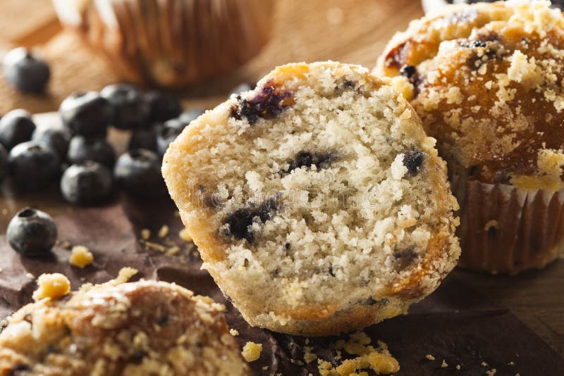 Homemade Blueberry Muffins for Breakfast Stock Photo Image of pastry, snack 43276364