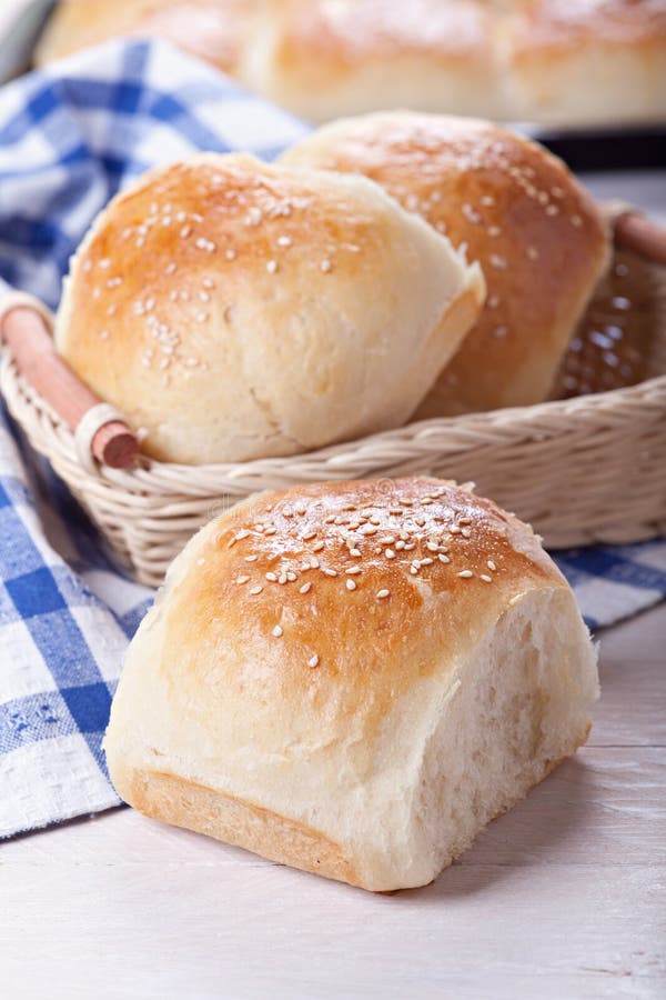 Homemade bread rolls stock photo. Image of delicious 19395384