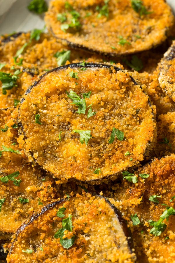 Homemade Breaded Baked Eggplant Stock Image Image of bowl, healthy