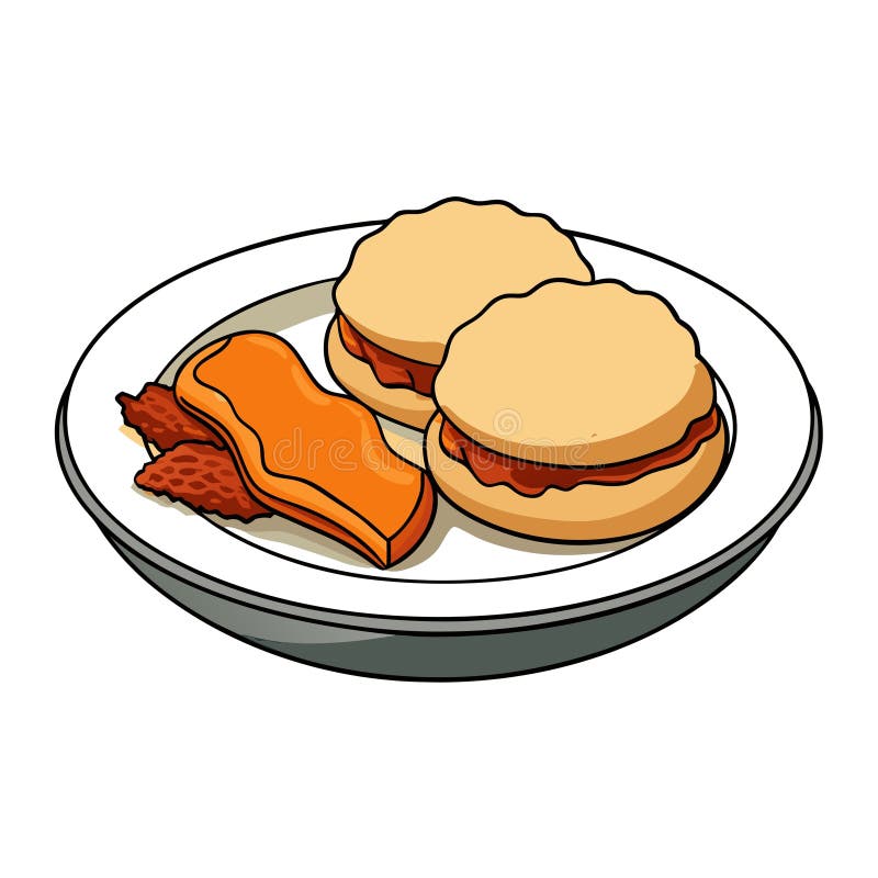 Homemade Buttermilk Biscuits with Sausage Gravy and Crispy Bacon on a ...