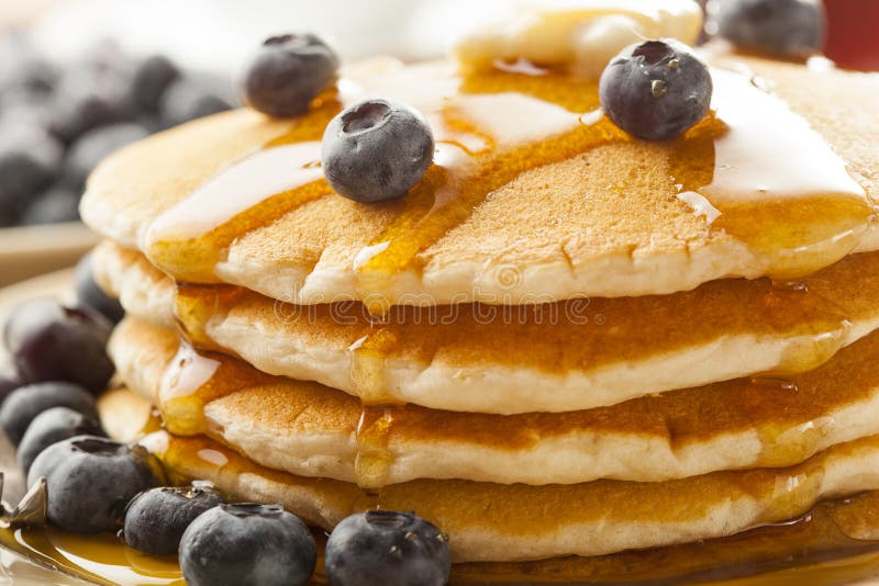 Pancake Breakfast stock photo. Image of pancakes, blueberries - 16110916