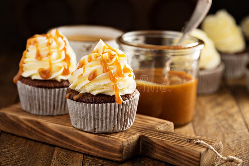 Homemade butterscotch cupcakes