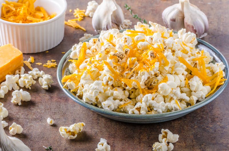 Homemade cheese popcorn stock photo. Image of food, homemade 85005160